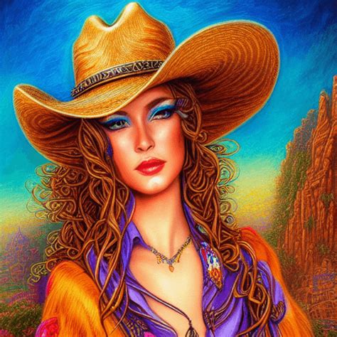 Stunning Beautiful Cowgirl Graphic · Creative Fabrica