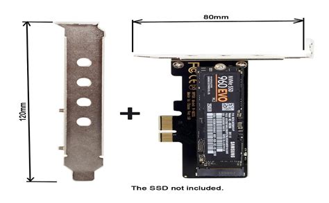 Amazon Cablecc Low Profile PCI E 3 0 X4 Lane To M 2 NGFF M Key SSD