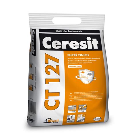 Glet Ceresit CT 127 Pentru Finisaje Super Fine Interior Alb 5 Kg