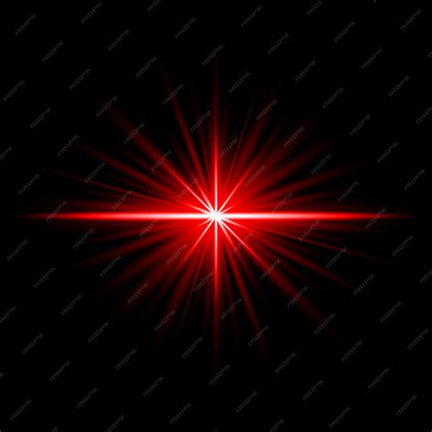 Premium Vector Abstract Red Light Flare Ray Effect Illuminated