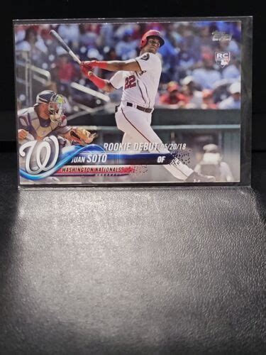 Juan Soto Topps Update Series Us Rookie Card Rc Padres Ebay