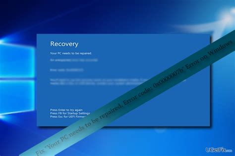 How To Fix Your Pc Needs To Be Repaired Error Code 0x0000007b Error On Windows
