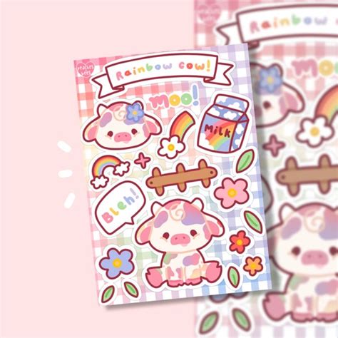 Cupcake Shopsticker Sheet Kawaii Cake Sticker Bakery Stickers Soft