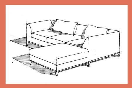 One Point Perspective Drawing Sofa - Sofa Design Ideas