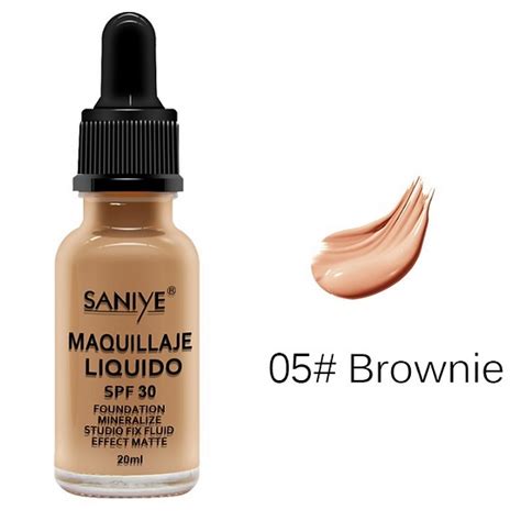 Maquillaje Liquido Mate SPF 30 SANIYE Diversos Tonos