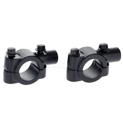 2pc 10mm 7 8 Inch Motorcycle Bicycle Handlebar Mirror Mount Holder