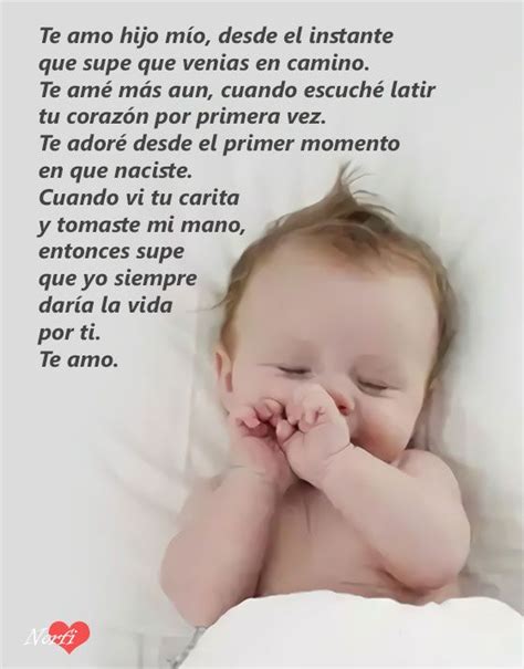 Frases Y Poemas Sobre El Amor Por Los Hijos Frases Para Hijos Bebes