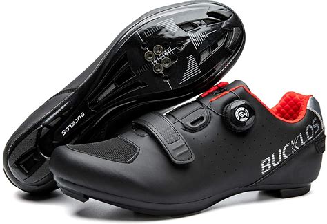 BUCKLOS Mens Bike Shoes Cycling Shoes Compatible With Peloton Bike