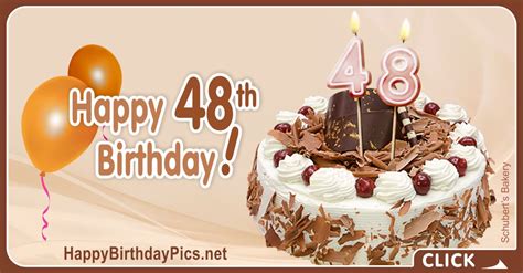 Happy 48th Birthday with Chocolate Crumbs