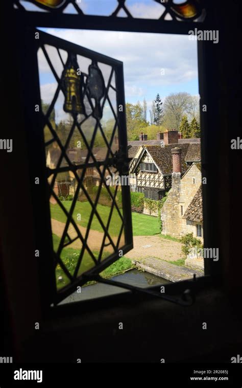 The Anne Boleyn Wing At Hever Castle Kent Seen From A Window In The