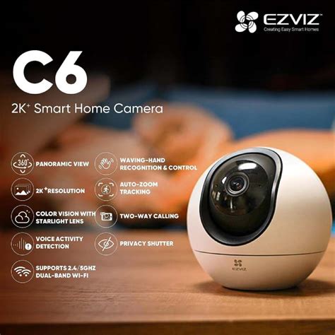 EZVIZ C6 2K Smart Home Pan Tilt Camera Sheildify