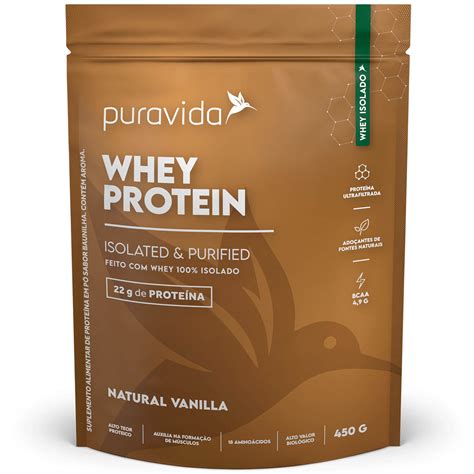 Whey Protein Isolado 450g Puravida Meu Mundo Fit