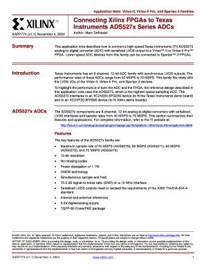Fillable Online Xilinx Xapp Connecting Xilinx Fpgas To Texas