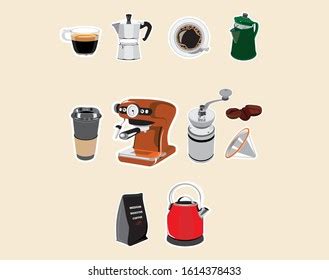 Set Kitchen Equipment Icon Stock Vector Royalty Free 152499614