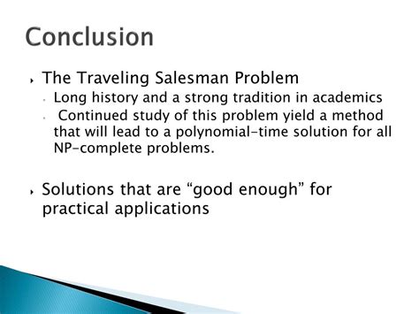 Ppt The Traveling Salesman Problem Powerpoint Presentation Free Download Id 1839054