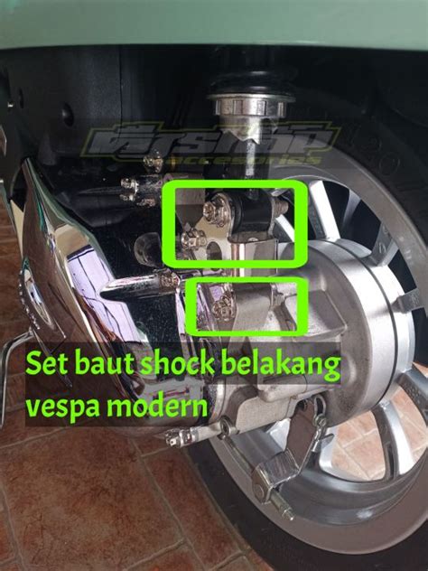 Baut Shock Breaker Vespa Modern Probolt Dudukan Shock Belakang For