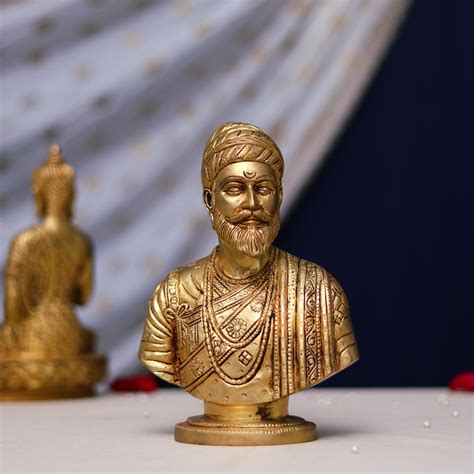 Buy This Brass Chhatrapati Shivaji Maharaj Bust Sculpture Devsabha