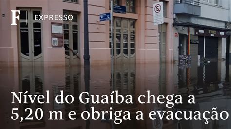 Guaíba sobe 42 cm sob ameaça de ultrapassar nível máximo histórico