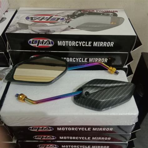 Jual Spion Carbon Tangkai Rainbow Panjang Model Jupiter Yamaha Mx Nmax