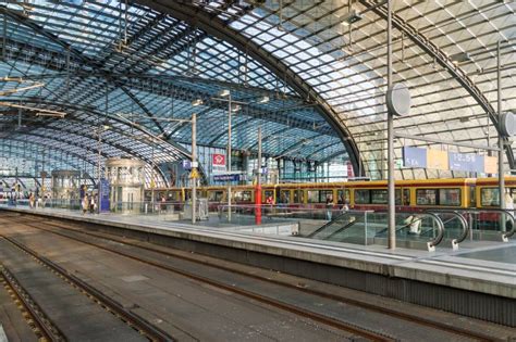 Berlin Central Station Hauptbahnhof In Berlin The Main Railway Station