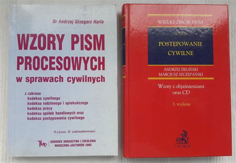 Wzory pism procesowych w sprawach cywilnych 2 13110788578 Książka