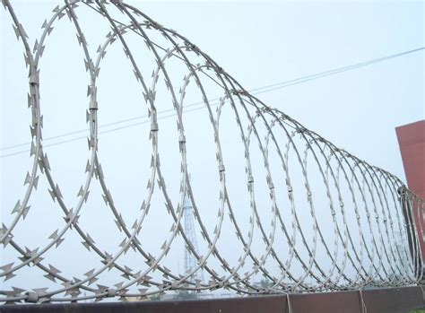 Flat Wrap Razor Wire Provides Neat And Unobtrusive Barrier Form