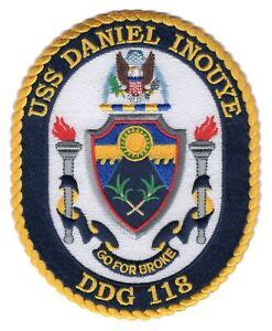 USS Daniel Inouye DDG-118 Patch | eBay