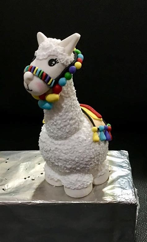 Llama Cake Topper Decorated Cake By Nandn Cakes Rodette Cakesdecor