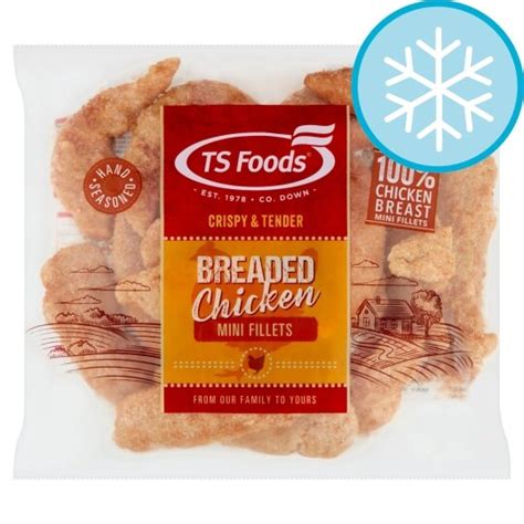 T S Breaded Chicken Breast Mini Fillets 1kg Tesco Groceries