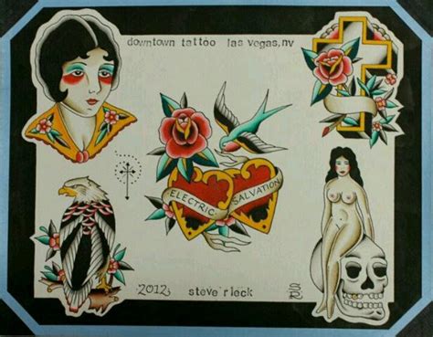 Traditional Tattoo Flash By Steve Rieck Las Vegas