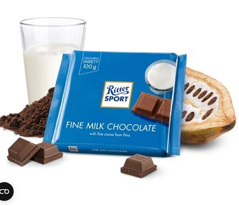 Ritter Sport Fine Milk Chocolate 35 Cocoa 100 G 3C Distribution