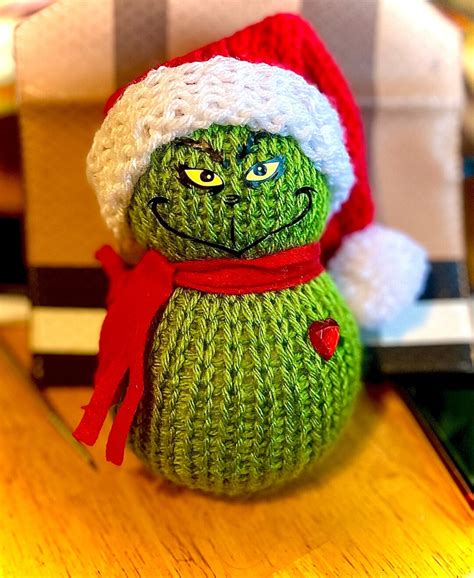 Knitted Grinch Etsy