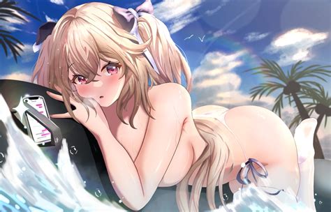 Anchorage Azur Lane Anthropomorphism Ass Azur Lane Bikini Brown Hair