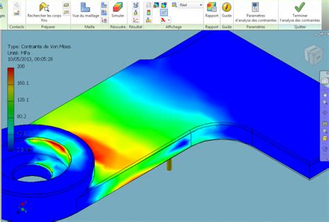 Inventor Affichage Des Couleurs Analyse Des Contraintes Aplicit