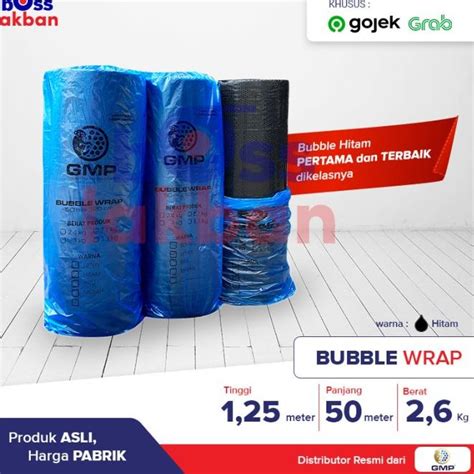 Jual Bubble Wrap Gmp Cm X Meter Hitam Bening Merah Biru Hitam