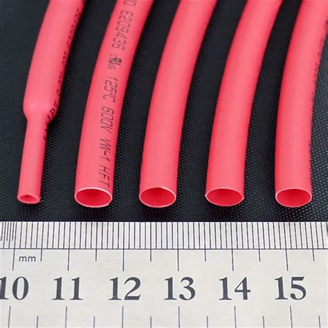 Red 6MM Assortment Ratio 2 1 Polyolefin Heat Shrink Tube Tubing