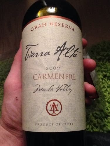 Tierra Alta Gran Reserva Carmenère Vivino US