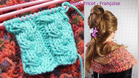 Tuto Tricot Point Torsade Tresse Mailles Snood Tricot Echarpe Tube