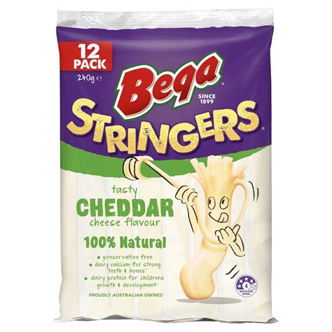 Bega Cheddar Tasty Cheese Sticks 240g Woolworths