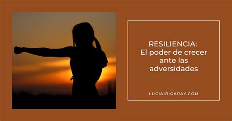 Resiliencia El Poder De Crecer Ante Las Adversidades Luc A Irigaray