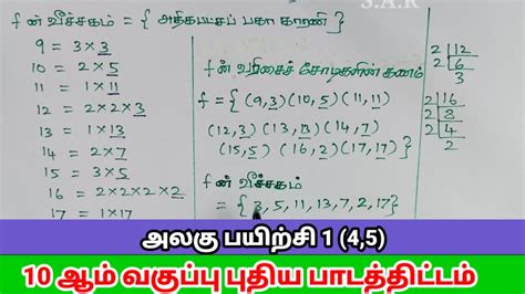 10th Std அலகு பயிற்சி 145 கணிதம் புதிய பாடத்திட்டம் Tn Samacheer New Book Youtube