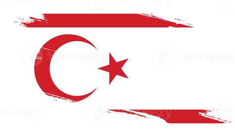 Turkish Republic Of Northern Cyprus Flag With Grunge Texture 12046647 Png