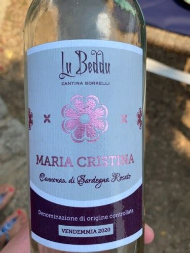 Lu Beddu Maria Cristina Cannonau Di Sardegna Rosato Vivino Singapura