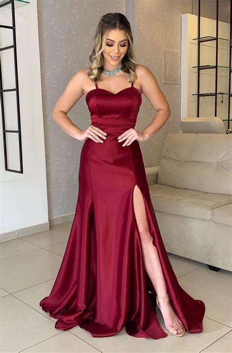 Vestido Marsala Para Madrinha De Casamento Fotos Modelos E