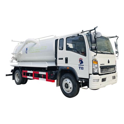 Sinotruk HOWO 4X2 8cbm 10m3 Sewer Sewage Suction Cleaning Truck With