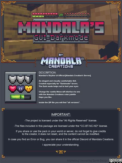 Mandala S Gui Dark Mode Resource Packs Minecraft Curseforge