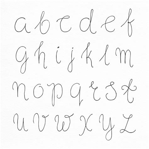 Free Vector | Hand drawn calligraphy alphabet