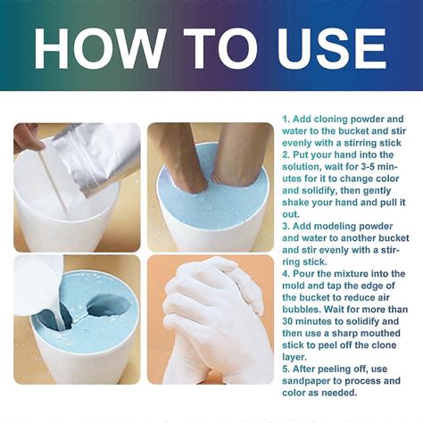 Dowmoon Keepsake Hands Plaster Statue Kit Creates 1 Life-Size Statue