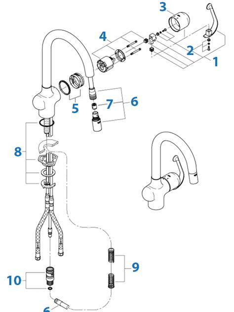 Grohe Ladylux Kitchen Faucet Parts