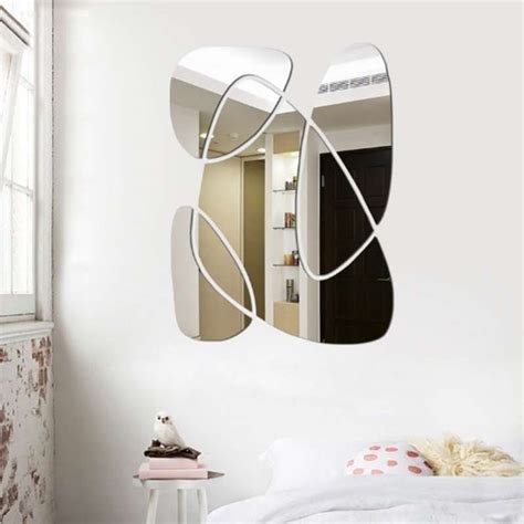 Jual Stiker Cermin Stone Kaca Dinding Akrilik Acrylic Wall Mirror